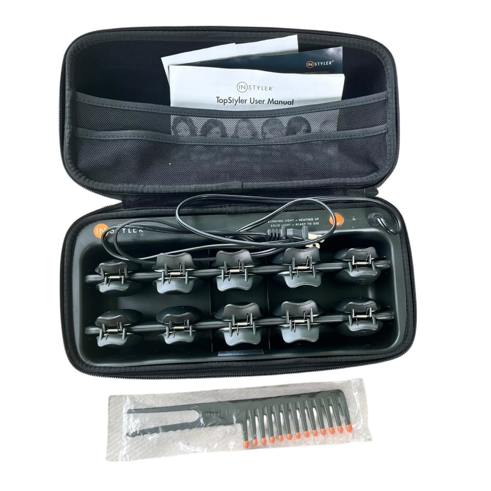 InStyler TopStyler Hair Styling System with Heated Ceramic Shells & Travel Case